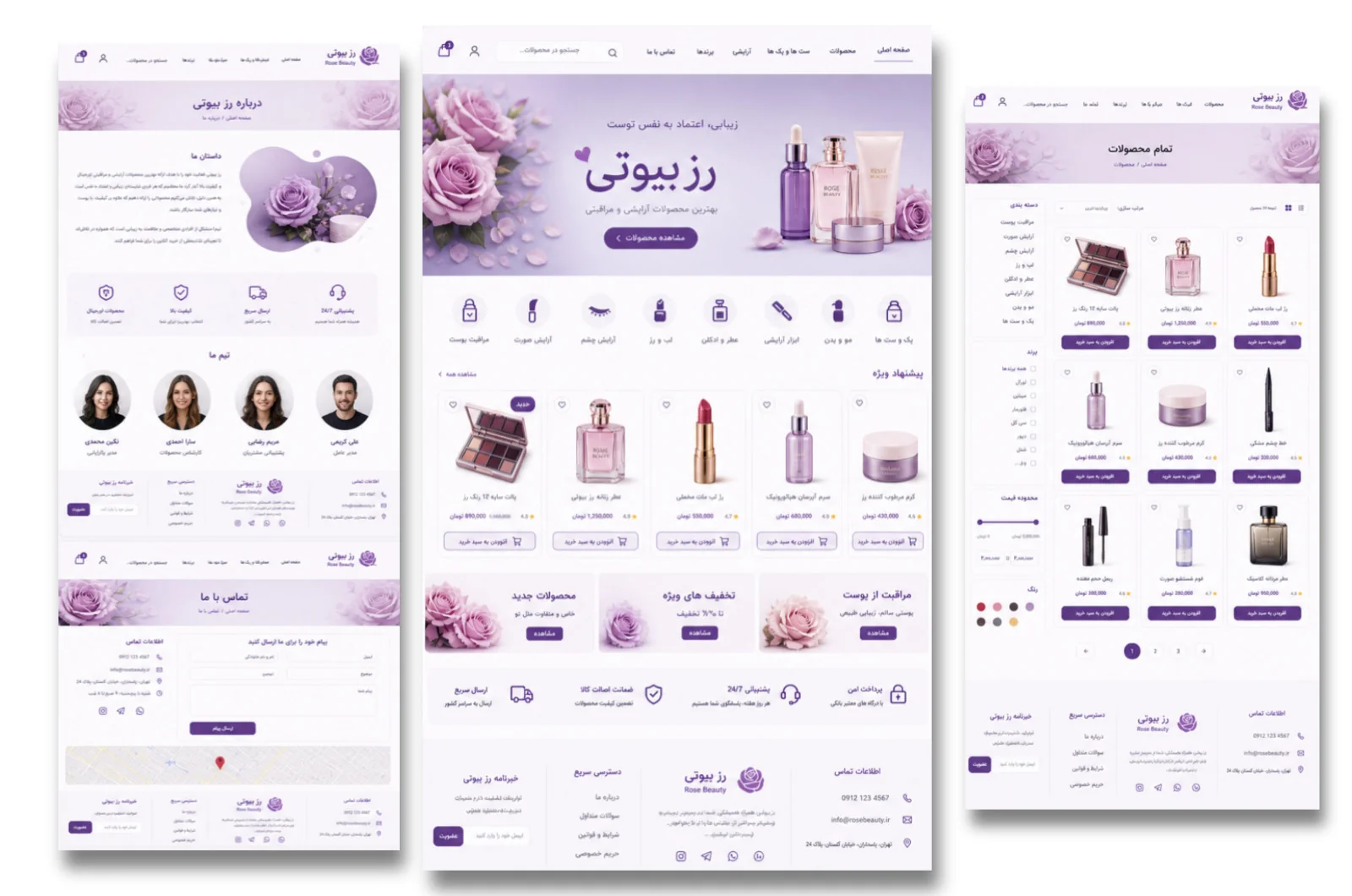 Project 06: Rose Beauty website
